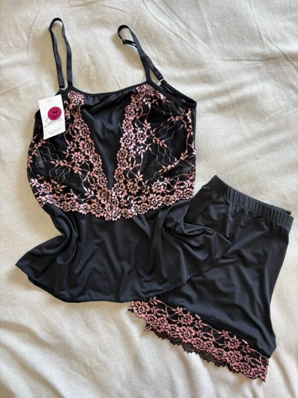 Babydoll Sem Bojo com Detalhes em Renda Jucialle - Imagem 2