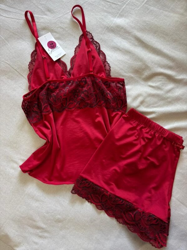 Babydoll Sem Bojo com Renda Intensa Jucialle - Imagem 2