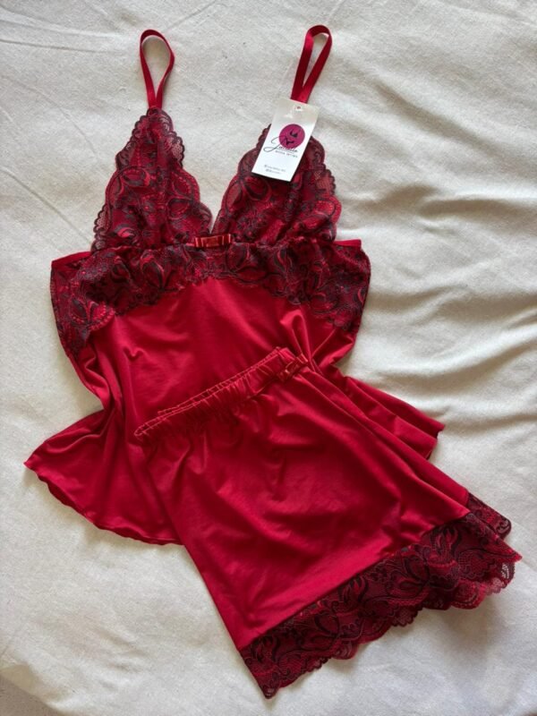 Babydoll Sem Bojo com Renda Intensa Jucialle