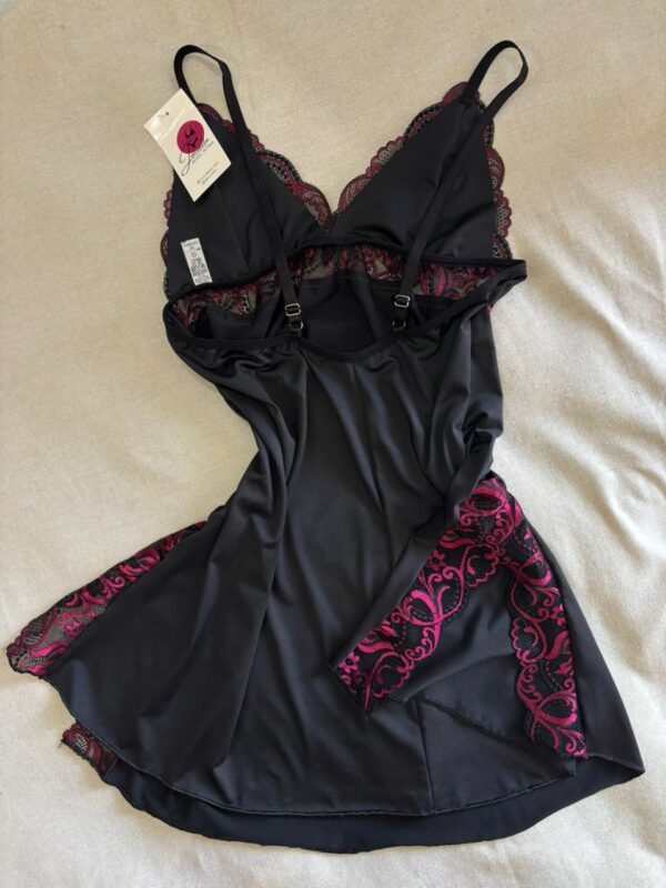 Camisola Sensual com Fendas Laterais e Renda Jucialle - Imagem 4
